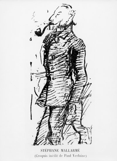 Sketch of Stephane Mallarme, 19th Century by Paul Verlaine